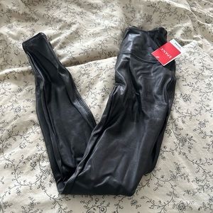 SPANX faux leather leggings - NEW